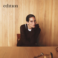 edition【高圆圆同款】2025秋羊毛背心针织两件套V领露肩上衣 棕咖色 XS