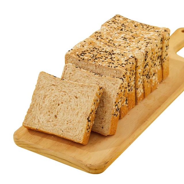 颜小贝 黑麦藜麦全麦面包1000g 0脂0蔗糖吐司粗粮早餐健身饱腹整箱混合