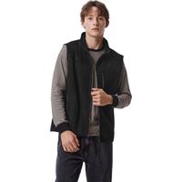 森马马甲男秋抗静电摇粒绒外套保暖立领内搭纯色上衣109724103104 黑色90001 XS