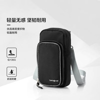 国家补贴：新秀丽 多功能大容量 单肩斜跨包  黑色