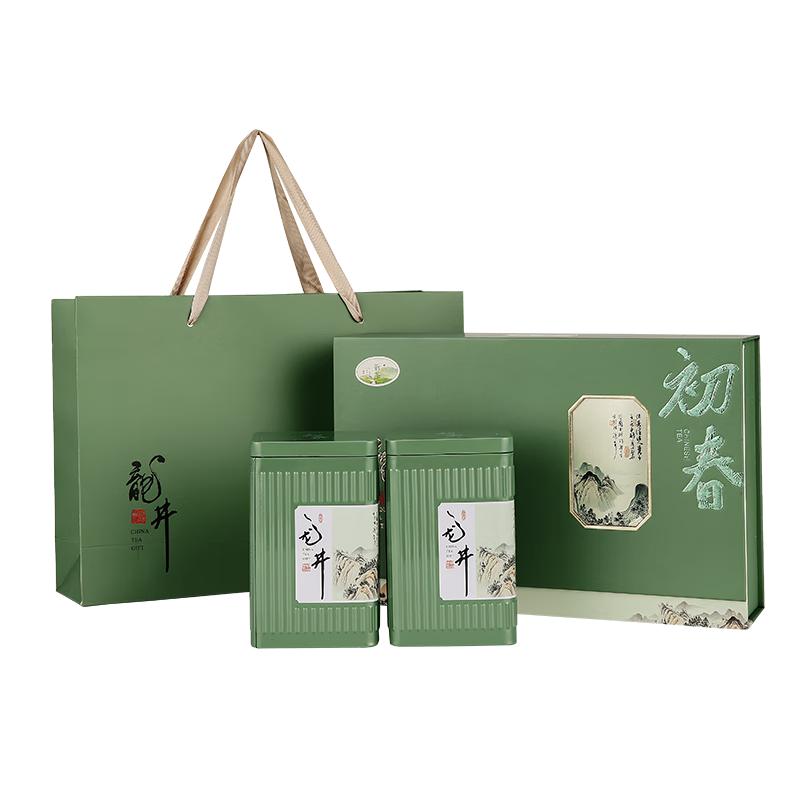 西湖江南茶叶礼盒龙井2025新茶明前绿茶250g高档茶源头直发 春之物语【赠手提袋】