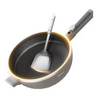 美的（Midea）电炒锅 电火锅 电蒸锅 电煮锅 家用多功能大功率一体锅 炒菜锅5.5L电热锅  MC-HCG3217