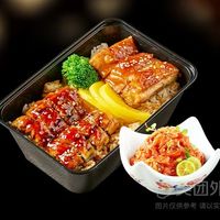 鳗鱼鸡肉双拼饭+朝鲜辣白菜套餐兑换券·1张 1次券