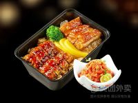 鳗鱼鸡肉双拼饭+朝鲜辣白菜套餐兑换券·1张 1次券