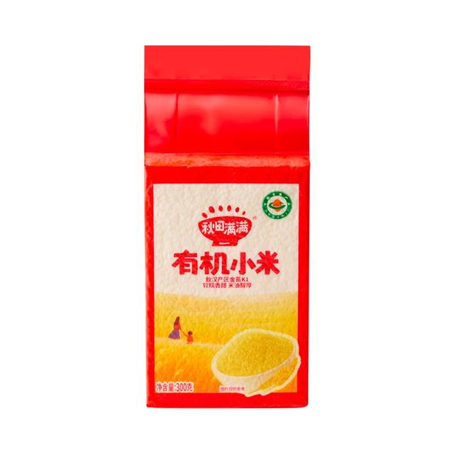 秋田满满 有机黄小米300g*3袋装 谷物粗粮米儿童自制辅食_享宝宝辅食食谱