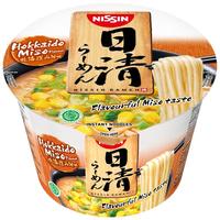日清食品清真日式拉面北海道味增碗面方便面113克 北海道味增味