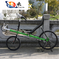 妙普乐躺车自行车 两轮躺车 TRI-MATRIX 201 折叠车两轮躺式自行车代步 碟刹高配版27速 绿