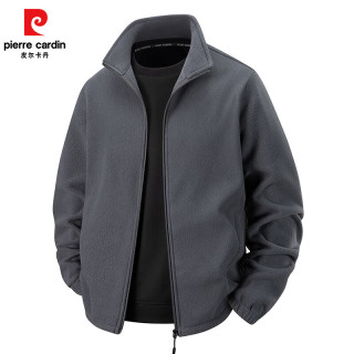 皮尔·卡丹 皮尔卡丹   男士新款摇粒绒立领夹克外套