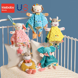 Kissbaby Miracle安抚玩偶宝宝安抚巾婴儿可入口睡眠豆豆手偶睡觉手指偶玩具可啃咬 小兔贝拉【手偶】