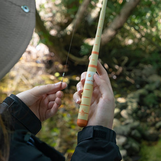 响猫4C小物鱼竿儿童鱼竿猫猫钓鱼竿小钓竿休闲放松轻量便携小手竿 1.5m