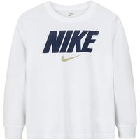 NIKE 耐克童装男女童长袖T恤+长裤2件套2025春季儿童套装 靛蓝色 120 /60 【身高110-116cm】