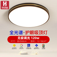 HULDRA led 吸顶灯 靓黑60cm 无极遥控 60w*2