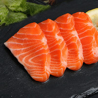 东上御品 冰鲜三文鱼 当日现切 国产虹鳟去皮中段刺身 海鲜开袋即食  中段+鱼腩净重 400g 【送调料包】