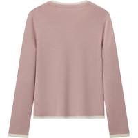 森马（Semir）森马毛衣女短款假两件含羊毛针织衫24冬新款保暖内搭109724107015