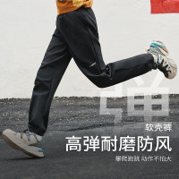 探路者儿童 秋冬季新款童装儿童运动休闲软壳裤