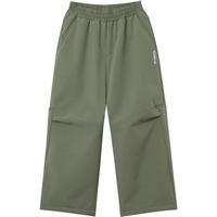 探路者儿童 TOREAD kids探路者男女童裤子 秋冬季款童装儿童运动休闲软壳裤QAMMBN95682 岩石绿 170