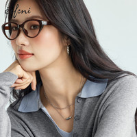 伊芙丽蒋欣代言POLO领撞色假两件长袖套头针织衫2025秋季百搭毛衫 浮岩灰 发 S