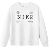 NIKE 3BRAND 耐克男女童纯棉毛圈卫衣2025秋季舒适简约儿童休闲上衣 棉花糖 160 /76 【身高152-158cm】