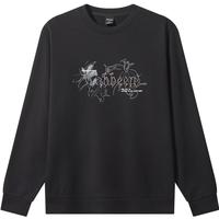 卡宾（CABBEEN）【340G全棉卫衣】卫衣男网点印花绒面发泡设计冬季长袖卫衣 煤黑色01 S /165/46