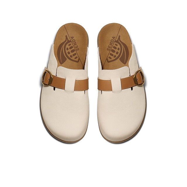 PLUS会员：森达 勃肯鞋女厚底增高舒适百搭休闲鞋博肯鞋 25杏色棕