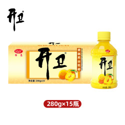 开卫 官方正品黄桃果汁饮料小瓶280ml*15瓶装整箱