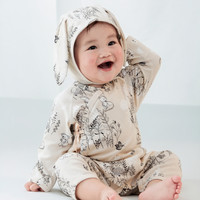 Kordear 考拉蒂尔早秋婴儿连体衣纯棉长袖外出衣服新生儿秋衣男女宝宝哈衣