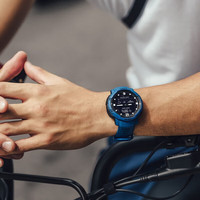 佳明(GARMIN)户外运动手表 本能跨界 Instinct Crossover指针式多功能智能手表 潮汐蓝 太阳能标准版