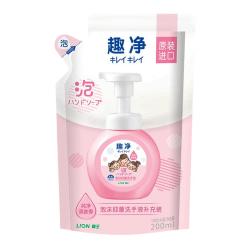 狮王 趣净系列 泡沫洗手液 纯净爽肤香 补充装200ml