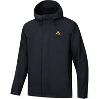 安踏奥特莱斯水壳冲锋衣梭织硬壳连帽夹克男春季户外防风登山服 青瓦绿/男装灰-4 2XL(男185)