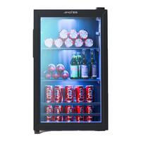 夏新冰吧冷藏柜 欧式恒温红酒柜酒店家用客厅冰箱迷你小型单门办公室保鲜展示留样茶叶饮料药品柜 【全冷藏+蓝光灯】一级能效79升