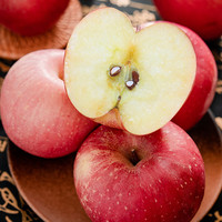 泓瀚正宗洛川红富士苹果脆甜多汁新鲜水果不打蜡彩箱礼盒装 5斤(特大果85-90mm)