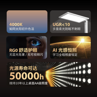 知光鸟晞光max大路灯落地灯红光增益全光谱阅读学习立式护眼台灯