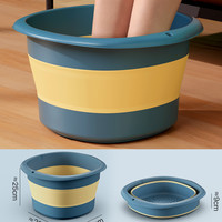 移动端：麦天 折叠泡脚桶冬天便携式过小腿保温秋冬家用泡脚盆宿舍洗脚盆足浴桶