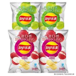 乐事 气泡水薯片礼包（沁爽葡萄40g*2+清新甜荔40g*2）京东独家新品