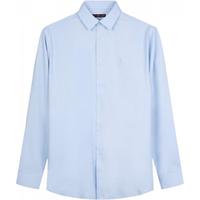 才子 莫代尔桑蚕丝棉亲肤舒适长袖衬衫