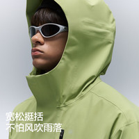 蕉内氧气303Proof男士三防单壳冲锋衣户外徒步通勤外套保暖防风衣 白桦木 L