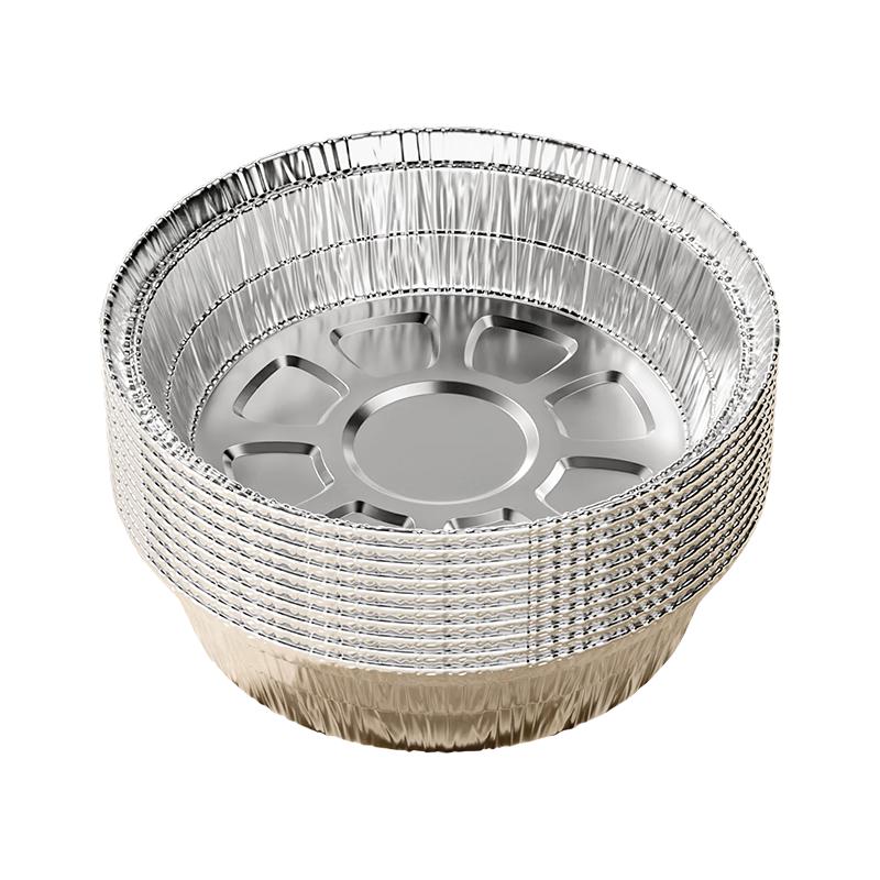 牛家优品 空气炸锅锡纸盘50只*17.5cm加厚食品级烧烤空气炸锅纸碗铝箔