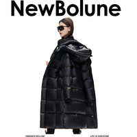 BOLUNE/新百伦男女同款潮流保暖棉衣加厚石墨烯黑金外套
