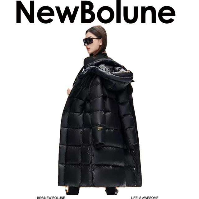  BOLUNE/新百伦男女同款潮流保暖棉衣加厚石墨烯黑金外套