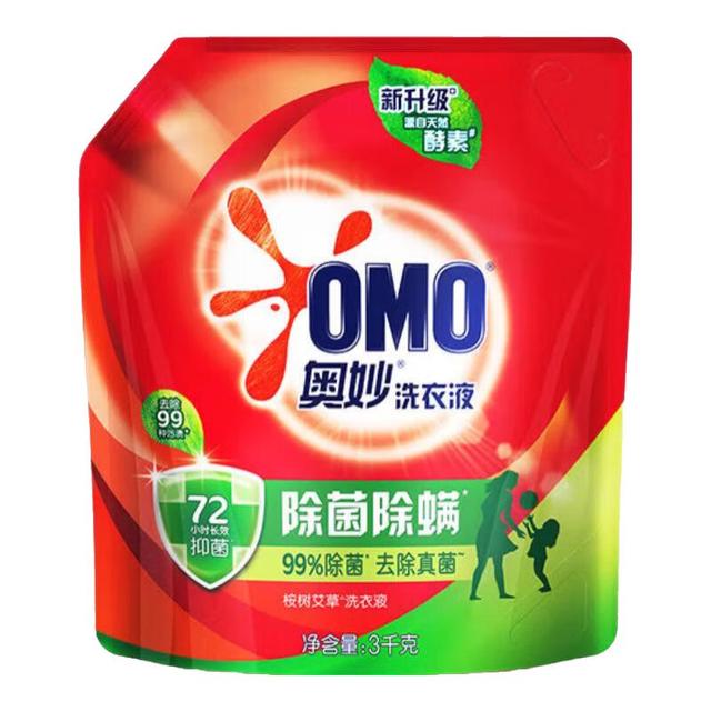 奥妙 品质严选酵素洁净除菌除螨持久留香6斤袋装校服净洗衣液京东自营