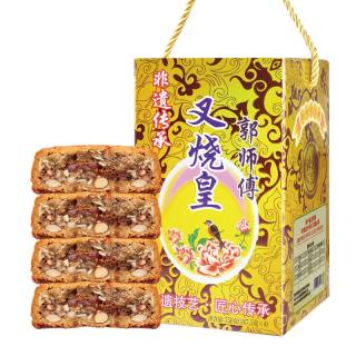 PLUS会员：郭师傅 月饼叉烧皇五仁月饼广式酥皮中秋送礼惠州月饼叉烧皇筒装糕点750g