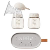 松下双边双泵电动吸奶器产后按摩全自动免手扶静音挤奶吸乳器CB11 白色