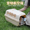 艾风格 宠物新款猫咪航空箱外出便携可拆卸清洗猫狗运输箱猫包 传统小号黄色(配隔尿垫)