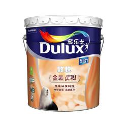 多乐士 乳胶漆致悦金装五合一净味内墙漆防霉抗菌油漆涂料A750白色18L