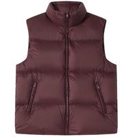 卡宾（CABBEEN）【火山岩羽绒】羽绒马甲男超轻薄面料面包服休闲日常穿搭冬季马甲 酒红色74 L /175/50