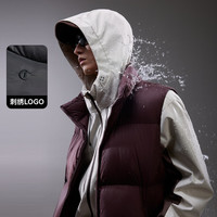 卡宾（CABBEEN）【火山岩羽绒】羽绒马甲男超轻薄面料面包服休闲日常穿搭冬季马甲 酒红色74 3XL /190/56