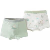 戴维贝拉（DAVE＆BELLA）【两条装】儿童内裤女童短裤男童平角内裤2025秋装中大童内内 恐龙组合【DB3243913】 2条 140 cm（身高130-140cm）