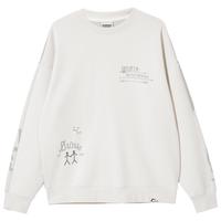 杰克·琼斯（JACK&JONES）男装秋季男士圆领针织衫不同面料拼接织花图案设计百搭毛衣男 缎白色C43 缎白色C43 M 175