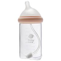 babycare 仿母乳宽口径 新生儿奶瓶  6-9个月 240ml 粉