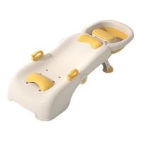 盟石儿童洗头躺椅宝宝洗头小孩婴儿3-10岁可折叠家用洗头椅洗头床 黄【可拉伸PU头枕+洗头槽+水管